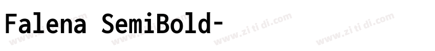 Falena SemiBold字体转换